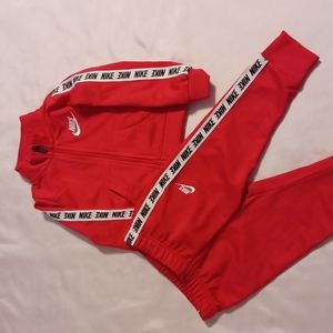 Red Nike jogger